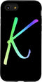Colorful Rainbow iPhone SE (2020) / 7 / 8 Case - Bright Letter K Design for Stylish Protection