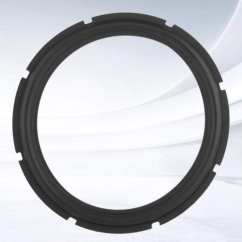 Universal Foam Surrounds Circle for Bass Speaker, Loudspeaker Perforated Rubber Edge Subwoofer Spare Parts (Black)