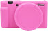 Easy Hood Camera Case for Sony ZV-1 with Removable Lens Cover, Anti-Scratch Slim Fit Silicone - Pink