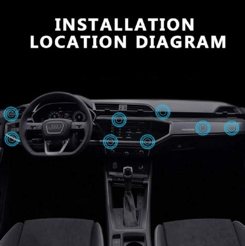 TRUE LINE Automotive Silver Magnet Holder for Cell Phone, Dashboard Steering Wheel Mounted