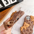 SGVAHY Case for iPhone 11, Cute Bear Cookie Kawaii Soft Silicone Shockproof Cover with Strap Lanyard