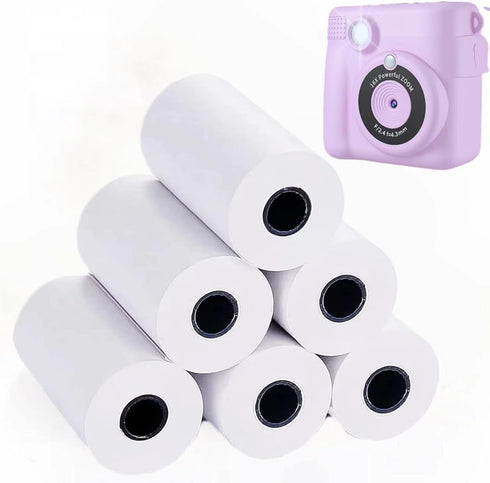 5 Rolls Print Paper for WEEFUN Instant Print Camera, 1080P HD Digital Camera for Kids, Birthday Gifts
