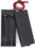 2 AAA Battery Holder Case with ON/Off Switch and Wire Leads, 2X 1.5V 3 Volt Storage Box Cables (5-Pack)