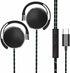 Wired USB C Earphones with Microphone, Clip-On Controller Function, Subwoofer Stereo, Compatible with iPad and Android