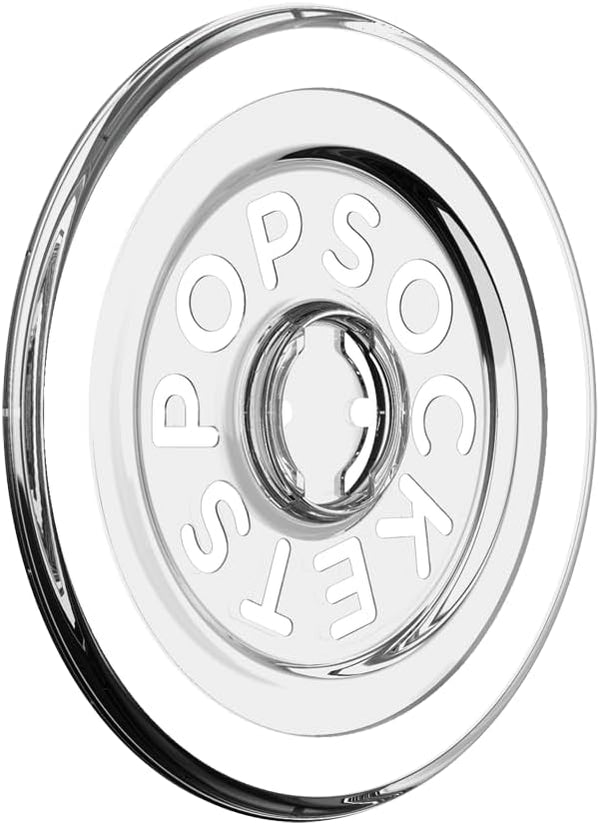 PopSockets Round Magnetic Base Only, Compatible with Tops, Clear - Clear