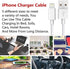 MFi Certified iPhone Charger Cable 5-Pack (3ft/3ft/6ft/6ft/10ft) - Fast USB Charging Cords for iPhone
