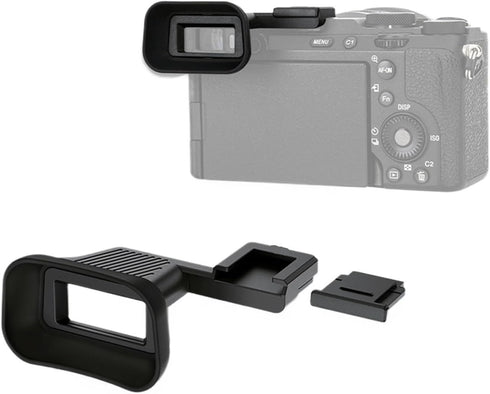 Generic A7C A7CR Compatible for Sony Alpha II / Soft Silicon Extended Eyecup Eyepiece Viewfinder Eyeshade