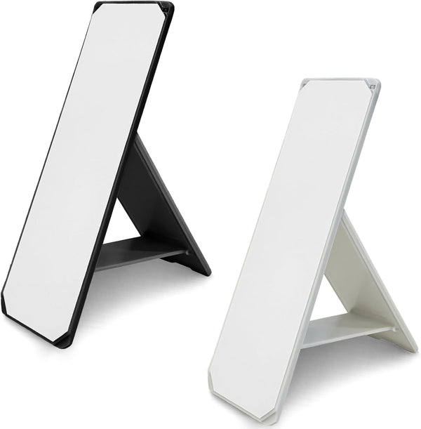 Attkryy 2 Pack Ultra-Slim Adhesive Foldable Phone & Tablet Stand, Two Adjustable Viewing