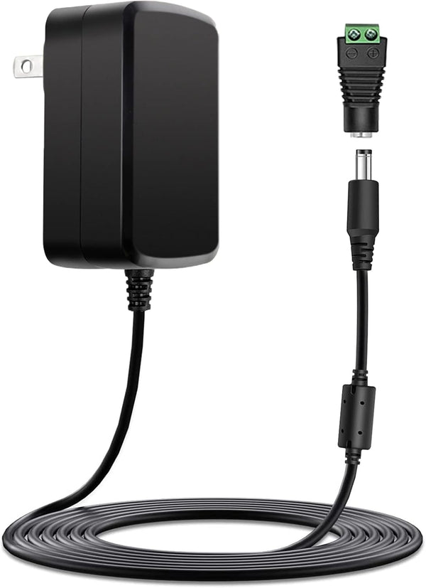 TKDY 24V Power Supply for LED Strip Lights, 24Vdc 1.5A AC Adapter Charger Cord for 24 Volt Devices