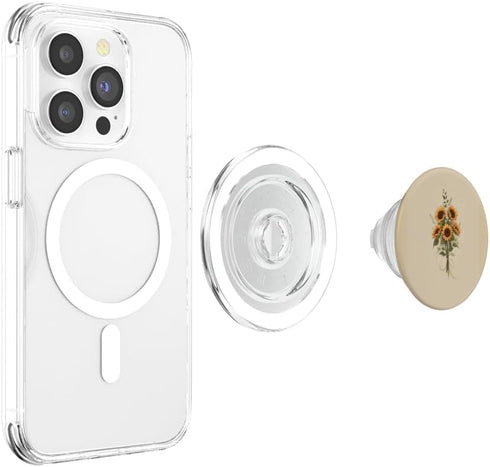 Sunflower Floral Phone Case Gifts Yellow Sunflower Bouquet PopSockets PopGrip for MagSafe