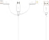 Apple MFI Certified 3-in-1 Cable, Lightning/Type C/Micro USB for iPhone, iPad, Huawei, Samsung Galaxy, 6FT White