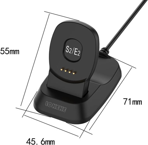 for TicWatch Mobvoi S2 Magnetic USB Charging Cable Dock, Replacement USB Charger Charging Cable Dock for TicWatch Mobvoi S2 and TicWatch Mobvoi E2