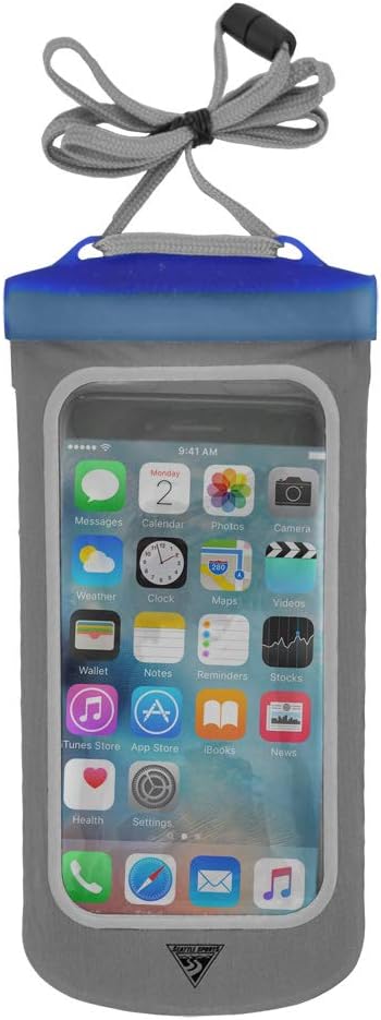 Seattle Sports E-Merse NeoX - Waterproof Submersible Pouch Dry Bag Case for iPhone X and Smaller Smartphones