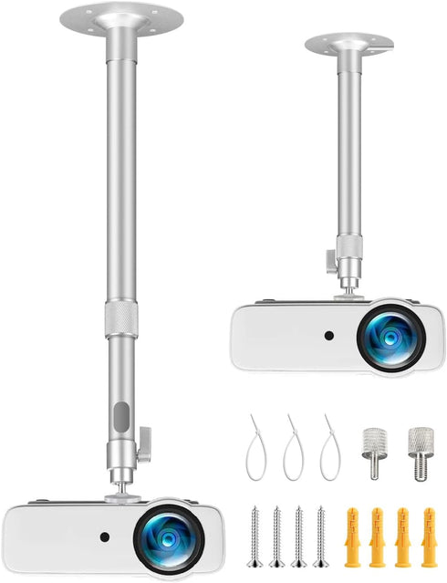2-Be-Best Upgraded Projector Mount,14-24in / 37-62cm Projector Ceiling Mount Extendable Ceiling Projectors Mounts