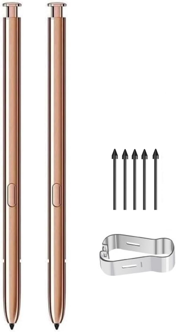 2PCS Galaxy Note 20 Stylus S Pen Replacement, Touch Pen for Galaxy Note 20 Ultra 5G (Gold/Bronze)