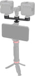 ChromLives Cold Shoe Mount, Triple Shoe Mount Extension Bar Hot Shoe Adapter Camera Bracket with 1/4 Screw for