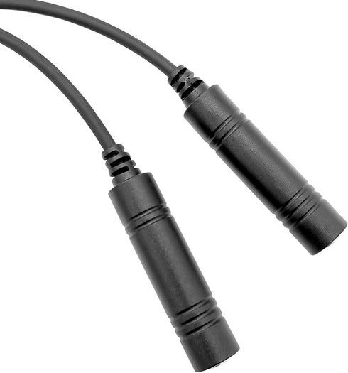 WODASEN Aviation Headset Adapter for Airbus XLR 5 Pin to GA Dual Jacks Connector Headphone Extension Cable