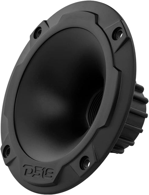 DS18 PRO-HT1 Twist on Slim Profile Exit Horn for Drivers with 1" Throat, Short Exit Horn Wave Guide