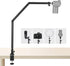 TARION Adjustable Camera Desk Mount Stand, Articulating Arm for DSLR Photography, Heavy Duty Tabletop Mount