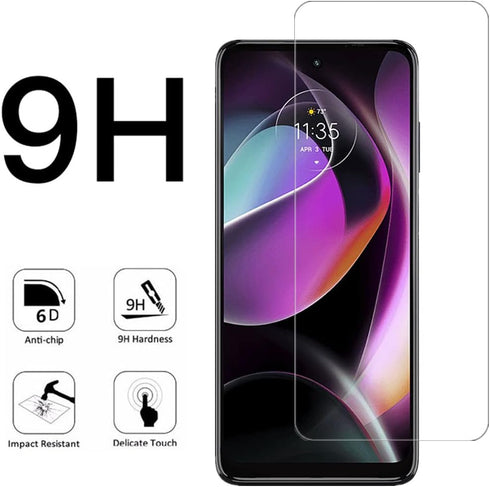 VIESUP (2 Pack) Tempered Glass Screen Protector for Moto G 5G 2022, 9H Hardness, Clear, Anti-Scratch, Easy Install