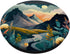 Boho Chic Floral Moon Mountain Forest Nature Retro Flower PopSockets Standard PopGrip