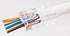 IDEAL Electrical 85-385 Unshielded Feed-Thru Modular Plug, Cable Connector for CAT6A/6 Unshielded Cables