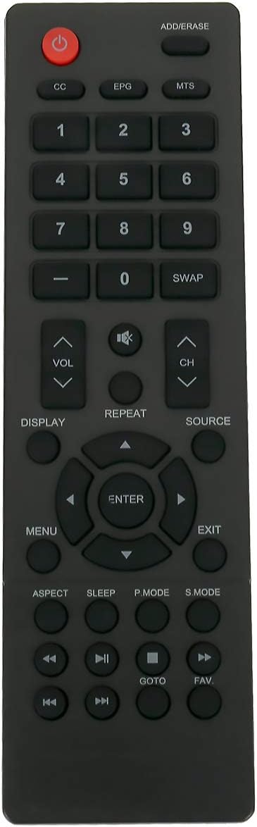 KT1744-HG2 Replacement Remote Control for Polaroid Full HD LED TV, 32GSR3000FB, 40GSR3000FB