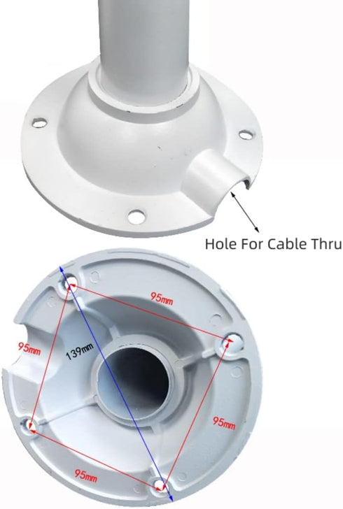 I-Shaped Security Camera Wall Ceiling Mount Bracket, Universal for CCTV/IP Camera, Adjustable I-Type