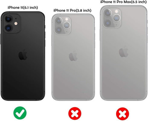Hitaoyou iPhone 11 Case - Compatible with Camera Cover & Kickstand, Military Grade Shockproof Heavy Duty Protective