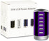 Universal 6-Port USB Charger Desktop Charging Station Hub with Smart Identification Technology, Purple