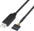 DTech USB to TTL Serial 5V Adapter Cable with FTDI FT232RL Chip, 6 Pin 0.1 inch Pitch Female Socket Header for Windows
