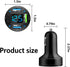 Car Fast Charger PD/QC3.0 USB Charger with LED Lights for iPhone Galaxy iPad Pro & More Mobile Phones
