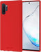 GOOSPERY Jelly Case for Samsung Galaxy Note 10 Plus (2019) - Soft Feeling Silky Slim Bumper Cover (Red)