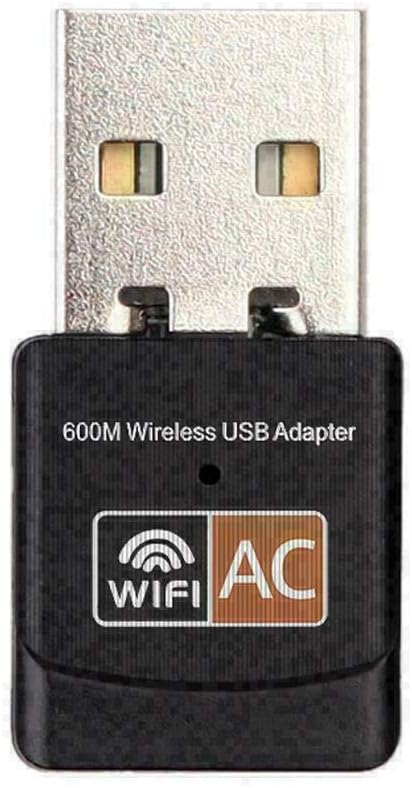USB WiFi Adapter, AC600 Mbps Dual Band 2.4/5Ghz Wireless Mini Network Adapter, 802.11, for PC Desktop Laptop MAC