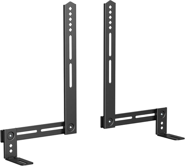 USX MOUNT Soundbar Mount for TV, Sound Bar Mount Up to 13.2 lbs, Two Removable and Lockable Hooks for Back or Bottom