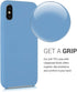 kwmobile TPU Silicone Case for Apple iPhone X - Vintage Blue Phone Cover with Soft Finish