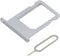 MMOBIEL SIM Card Slot Tray Holder Replacement - Compatible with iPhone 5S/SE 2016 - Incl. SIM Pin - Silver