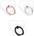 Transparent Heart Cell Phone Ring Holder, 360 Rotation Clear Heart Finger Ring Grip Stand for Phones