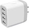 AILKIN USB Charger Cube, 4.8A 4-Port Wall Charger Plug, Charging Station for iPhone 15 14 13 12 11 Pro Max