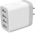 AILKIN USB Charger Cube, 4.8A 4-Port Wall Charger Plug, Charging Station for iPhone 15 14 13 12 11 Pro Max