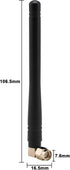 Kaunosta 315MHz 3dBi (2-Pack) CC1101, CCU3, SMA Male Antenna Right Angle Omni-Directional Antenna for Garage Door
