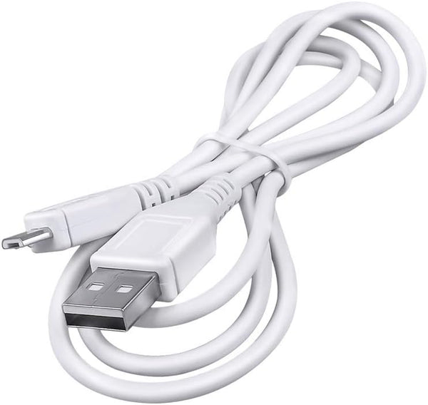 SapplySource 5ft White Micro USB Power Charging Cord Cable Lead for Sound Oasis