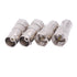 Fancasee 4-Pack F Type Male to BNC Female Adapter, 75 Ohm Coaxial Connector for CCTV Security Camera