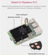 Active Cooler for Raspberry Pi 5, Combines Active Cooling Fan and Alumium Heatsink and Thermal Pad to Accelerate Heat Dissipation for Raspberry Pi 5 (No Pi Board)