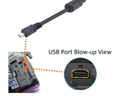 USB Cable Photo Transfer Charger Cord UC-E6 for Nikon D3300, D750, D5300, D7200, D3200, Coolpix
