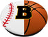 Baseball Basketball Player Favorite Initial Letter B PopSockets Swappable PopGrip