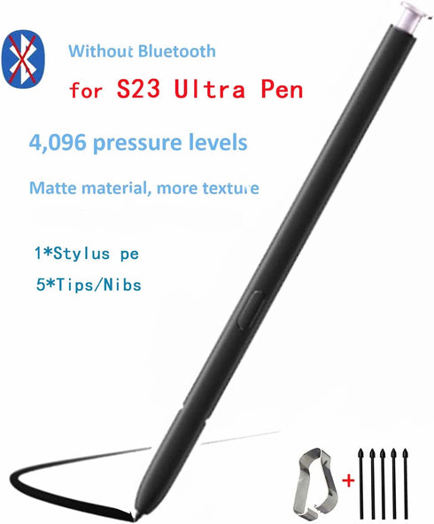 Samsung Galaxy S23 Ultra Stylus Pen Replacement for Galaxy S23 Ultra 5G Touch S Pen (Without Bluetooth) Tips/Nibs