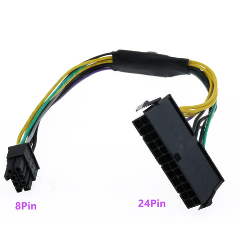 24 Pin to 8 Pin ATX Power Supply Adapter Cable for DELL Optiplex 3020, 7020, 9020, Precision T1700