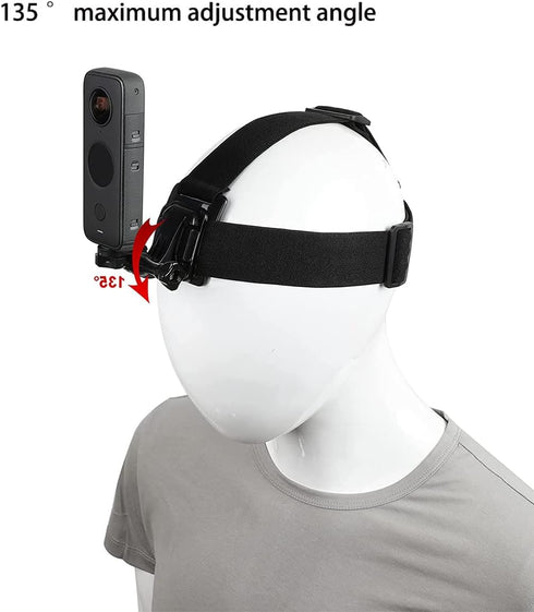 PellKing Accessories Kit for Insta360 One X4/X3/X2/X, Quick Release Head Strap Mount + Chest Mount Harness