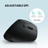 Perixx PERIMICE-804 Bluetooth Vertical Mouse, Black, Bluetooth Connection for Windows and Android, No USB Receiver